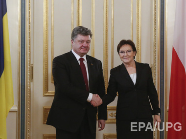 Порошенко: Польша выделит Украине кредит €100 млн на восстановление Донбасса и реформы