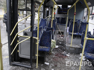 Спикер АТО: Троллейбус в Донецке был обстрелян из миномета, который передвигался по городу