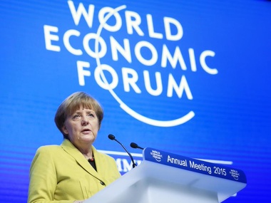 Ангела Меркель выступила на саммите в Давосе