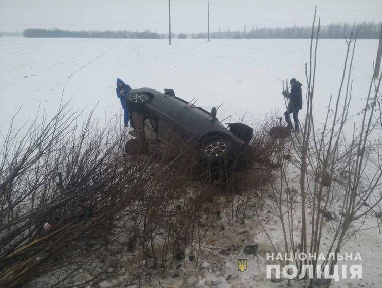 ﻿Опубліковано кадри моменту ДТП у Миколаївській області з вісьмома загиблими. Відео