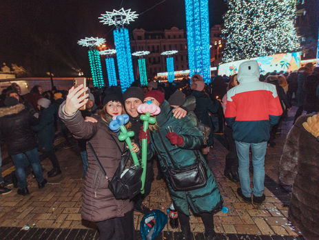 У новорічну ніч у заходах на території всієї України взяло участь приблизно 1,3 мільйона осіб