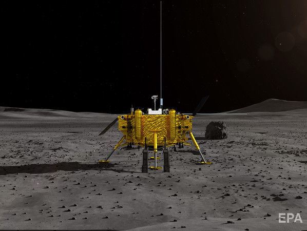 ﻿Китайський зонд Сhang'e-4 вдало сів на зворотному боці Місяця