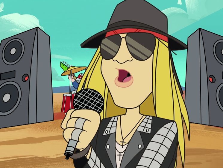 ﻿Вокаліст Guns N'Roses написав пісню до мультфільму про Багза Банні. Відео