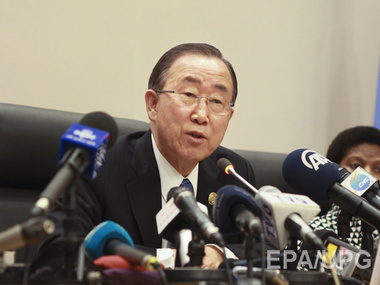 Пан Ги Мун призвал объявить перемирие на Дебальцевском плацдарме