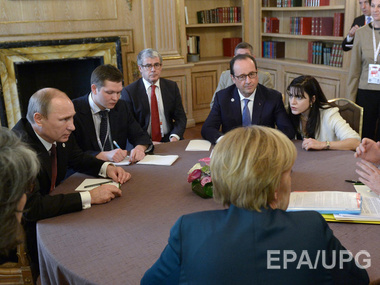 Песков: Путин, Меркель и Олланд обсудят пути прекращения гражданской войны в Украине