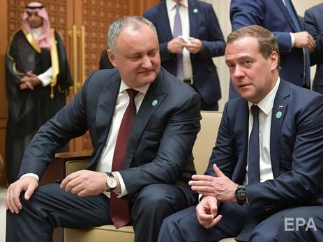 Додон заявил Медведеву, что санкции РФ против Украины негативно влияют на молдавский экспорт