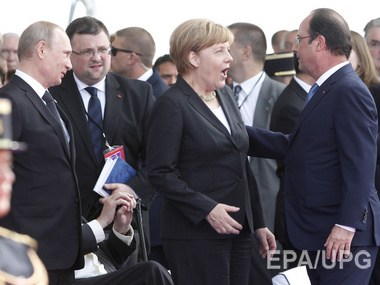 Сегодня Путин, Меркель и Олланд обсудят пути прекращения конфликта на Донбассе