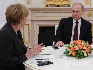 The Wall Street Journal: Меркель пригрозила Путину новыми санкциями, если он откажется от мирного плана по Донбассу