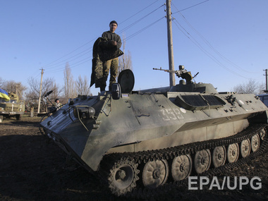 Пресс-центр АТО: За сутки боевики 38 раз применяли оружие против украинских войск