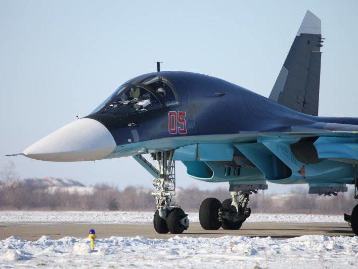 В минобороны РФ заявили, что экипажи двух столкнувшихся Су-34 катапультировались