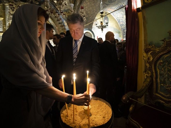 В Иерусалиме Порошенко помолился о прекращении российской агрессии