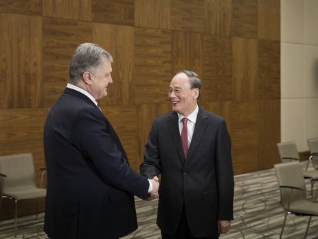 Зампред КНР на встрече с Порошенко подтвердил полную поддержку Пекином суверенитета и территориальной целостности Украины