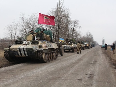 МВД: Отвод вооружений Украина начала с районов Дебальцево и донецкого аэропорта