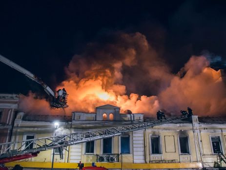 В Киеве на Подоле горел ресторан