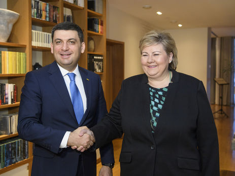 Гройсман обсудил с премьер-министром Норвегии российскую агрессию и сотрудничество стран в области энергетики