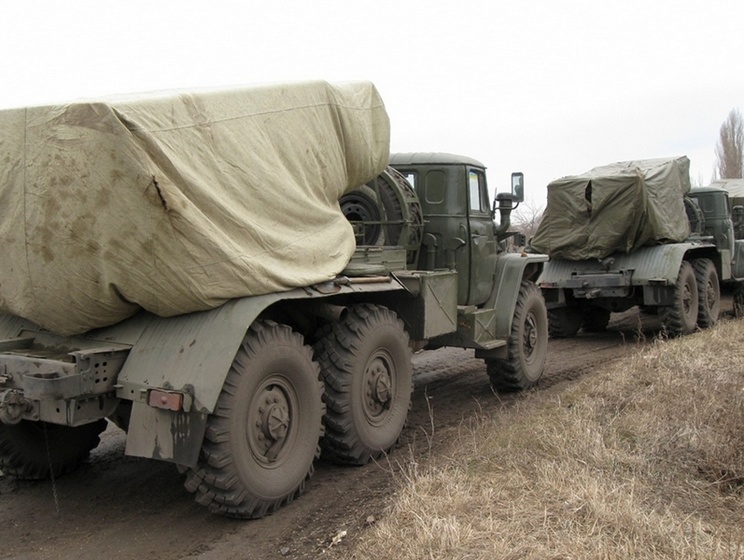Силы АТО в Луганской области отвели ракетные дивизионы от линии соприкосновения сторон. Фоторепортаж