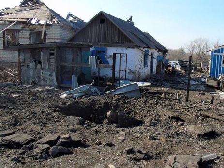 Село Никишино практически полностью уничтожено во время боев за Дебальцево. Видео