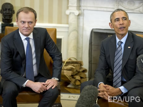 Обама и Туск обсудили ситуацию в Украине