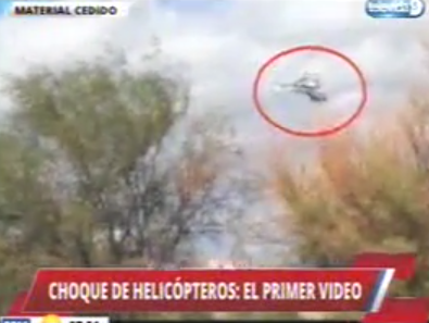 В Аргентине два вертолета столкнулись во время съемок телепередачи. Видео