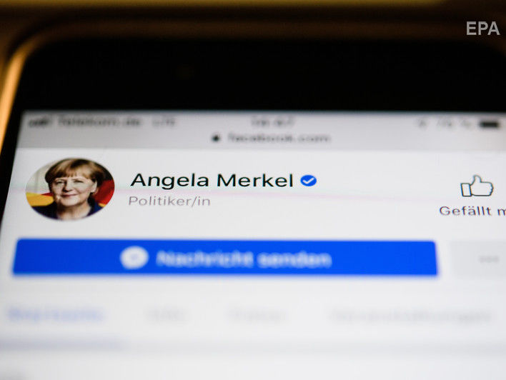 Меркель закрывает свою страницу в Facebook