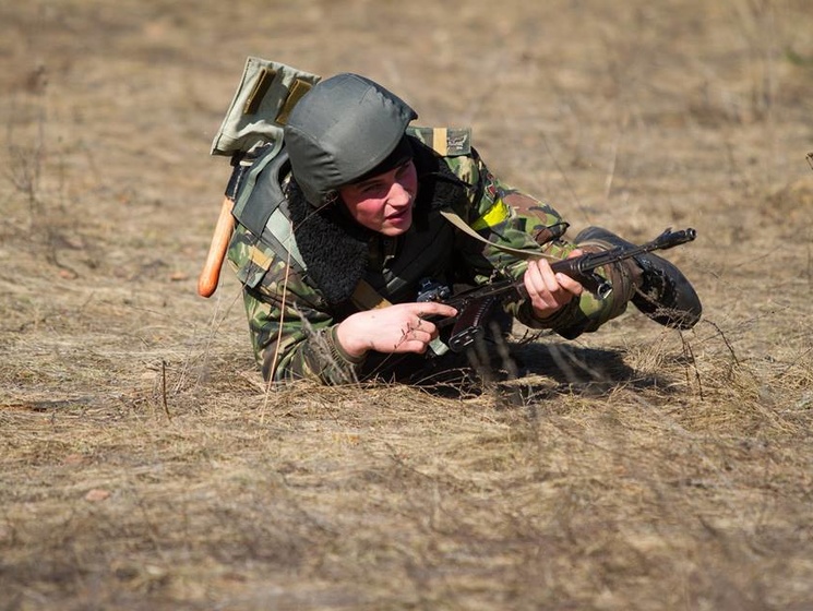 Военные Академии Нацгвардии прошли полевые учения со стрельбами. Фоторепортаж