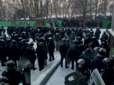 В Днепропетровске милиция задержала семь участников акции протеста