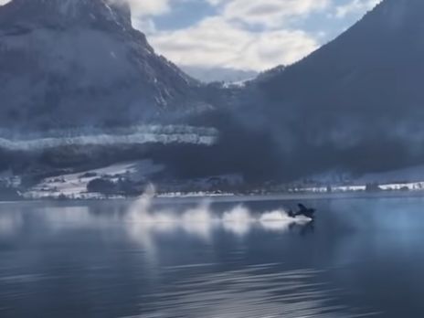 В Австрии во время авиашоу в озеро упал самолет. Видео