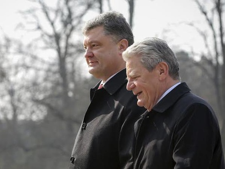 В Берлине Порошенко встретился с президентом Германии Гауком