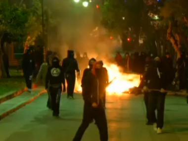В Афинах анархисты устроили беспорядки, требуя освободить арестованных единомышленников