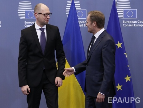 Яценюк сегодня встретится с главой Евросовета Туском