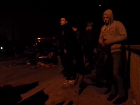 В Броварах маршрутка с пассажирами сорвалась с моста