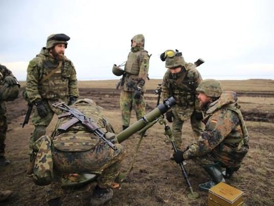 "Азов": Террористы накрывают позиции полка в Широкино плотным минометным и артиллерийским огнем