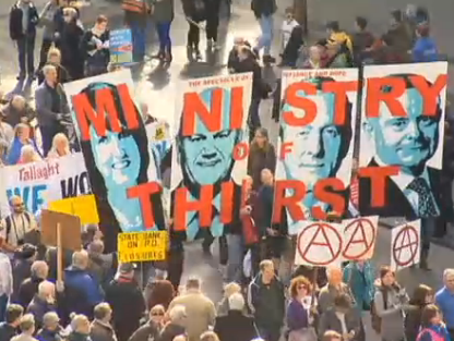 В Дублине состоялась акция протеста против повышения цен на воду