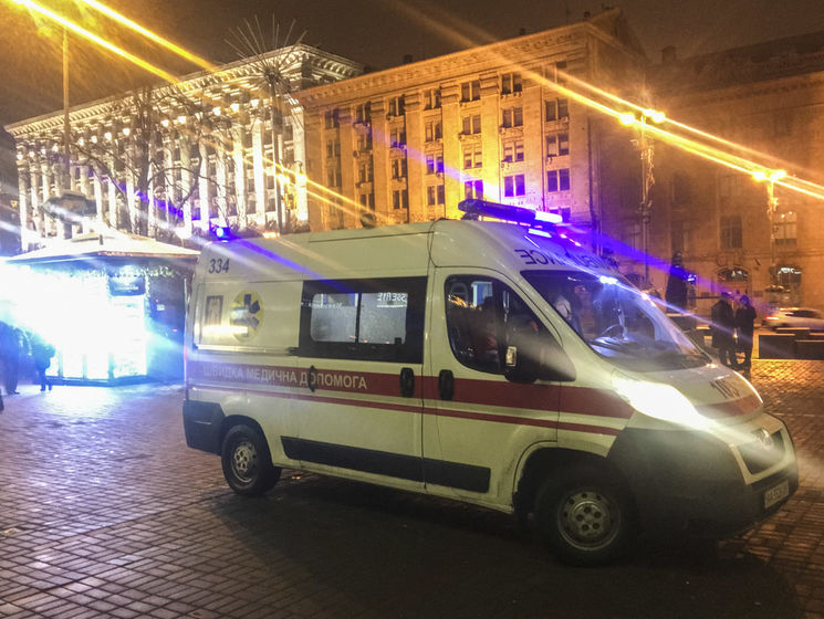В результате массовой драки между футбольными фанатами в центре Киева пострадали пять человек