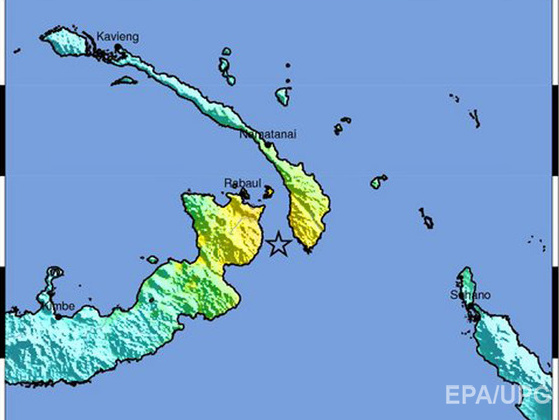 В Папуа – Новой Гвинее произошло землетрясение магнитудой 5,6