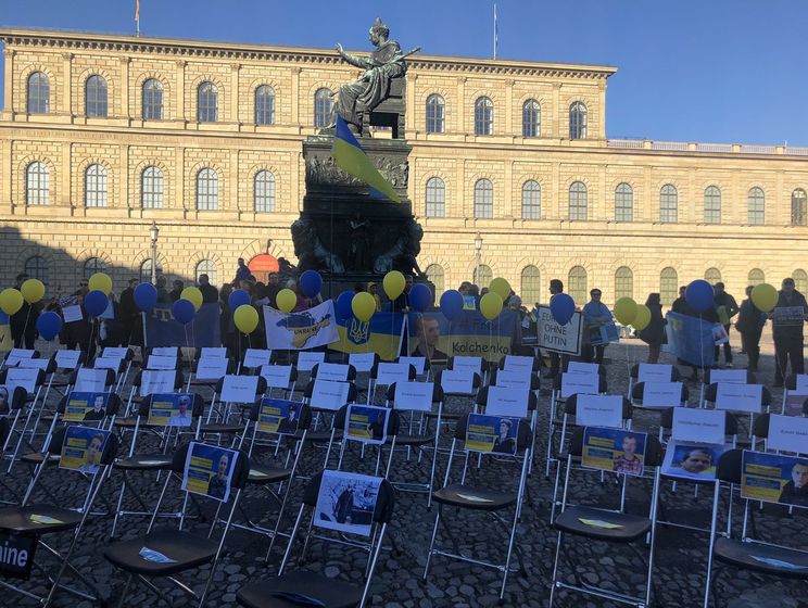 В Мюнхене прошла акция в поддержку украинских политзаключенных