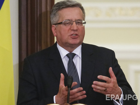 Коморовский: Польша не будет уклоняться от миротворческой миссии на Донбассе