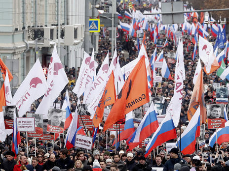 В Москве прошел марш памяти Немцова. Фоторепортаж