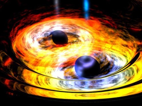 Ученые исследовали необычный квазар, содержащий двойную черную дыру