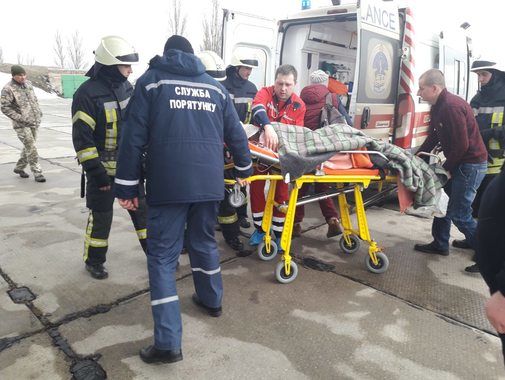 В Украине провели первую аэромедицинскую эвакуацию. Видео