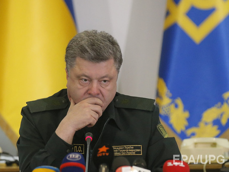 Порошенко: Силы АТО ведут огонь только в ответ на обстрелы своих позиций боевиками