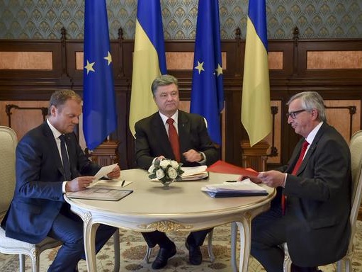 Перед саммитом Украина – ЕС Порошенко встретился с Туском и Юнкером