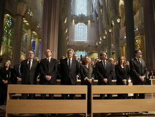 В Барселоне состоялась панихида по жертвам катастрофы Germanwings. Фоторепортаж