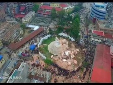 В Непале беспилотник снял результаты землетрясения. Видео