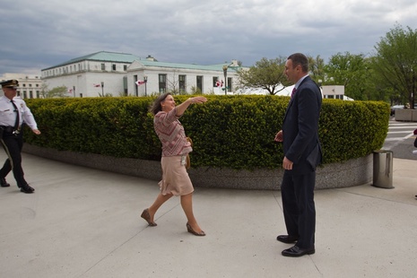 Кличко и Нуланд прогулялись в парке Рузвельта в Вашингтоне. Фоторепортаж