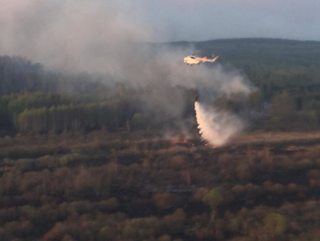 Шкиряк: В районе ликвидации пожара в зоне отчуждения завтра оборудуют передвижной пункт управления ГСЧС