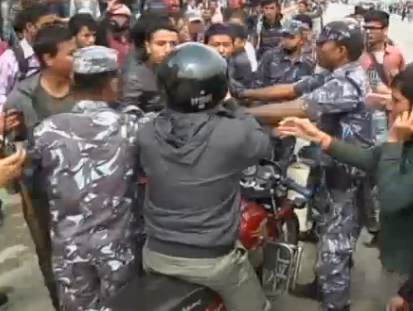 В столице Непала состоялся антиправительственный протест