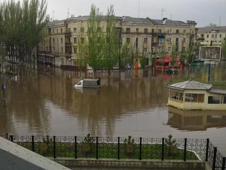 Краматорск затопило после ливня с градом. Фоторепортаж