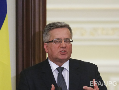 Коморовский: Сотрудничество на условиях, которые диктует Россия, невозможно