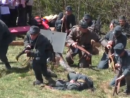 На горе Маковка отпраздновали 100-летие победы украинских сечевых стрельцов над российскими войсками